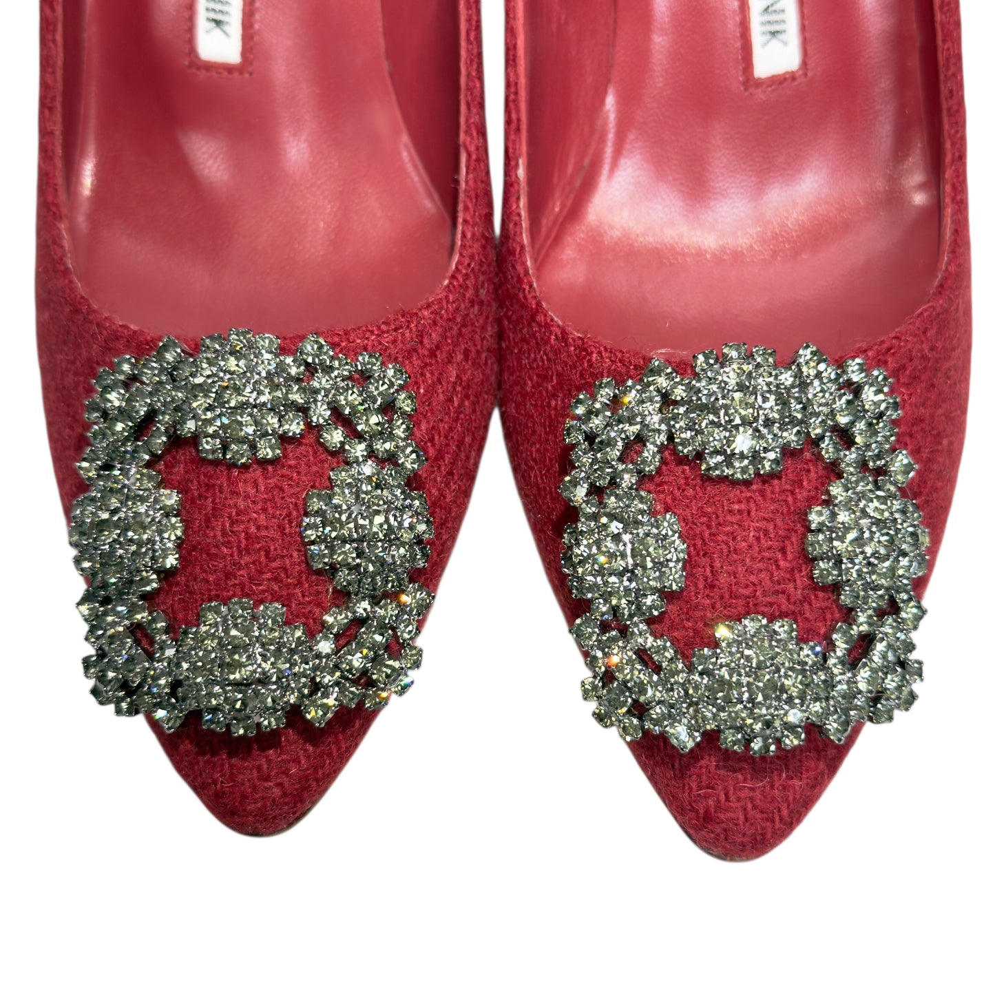 Manolo Blahnik 水鑽扣 高踭鞋 65mm