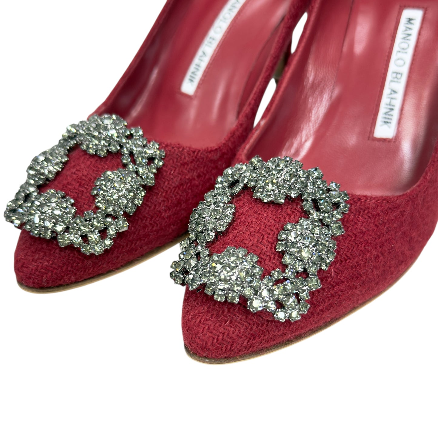 Manolo Blahnik 水鑽扣 高踭鞋 65mm