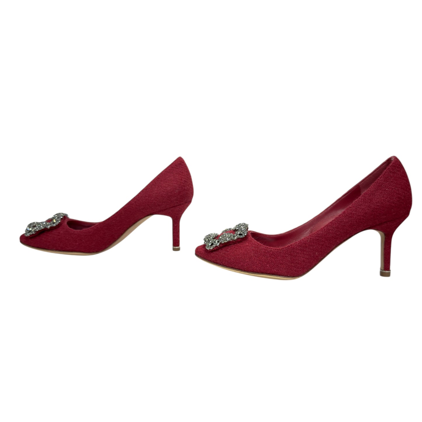 Manolo Blahnik 水鑽扣 高踭鞋 65mm