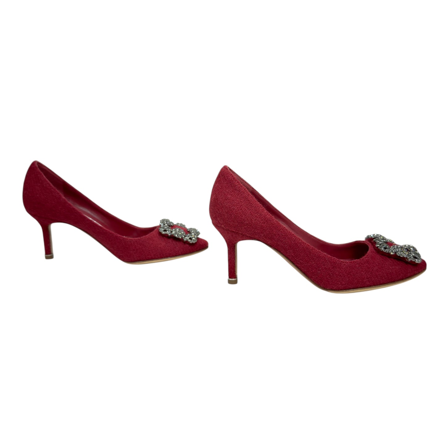 Manolo Blahnik 水鑽扣 高踭鞋 65mm