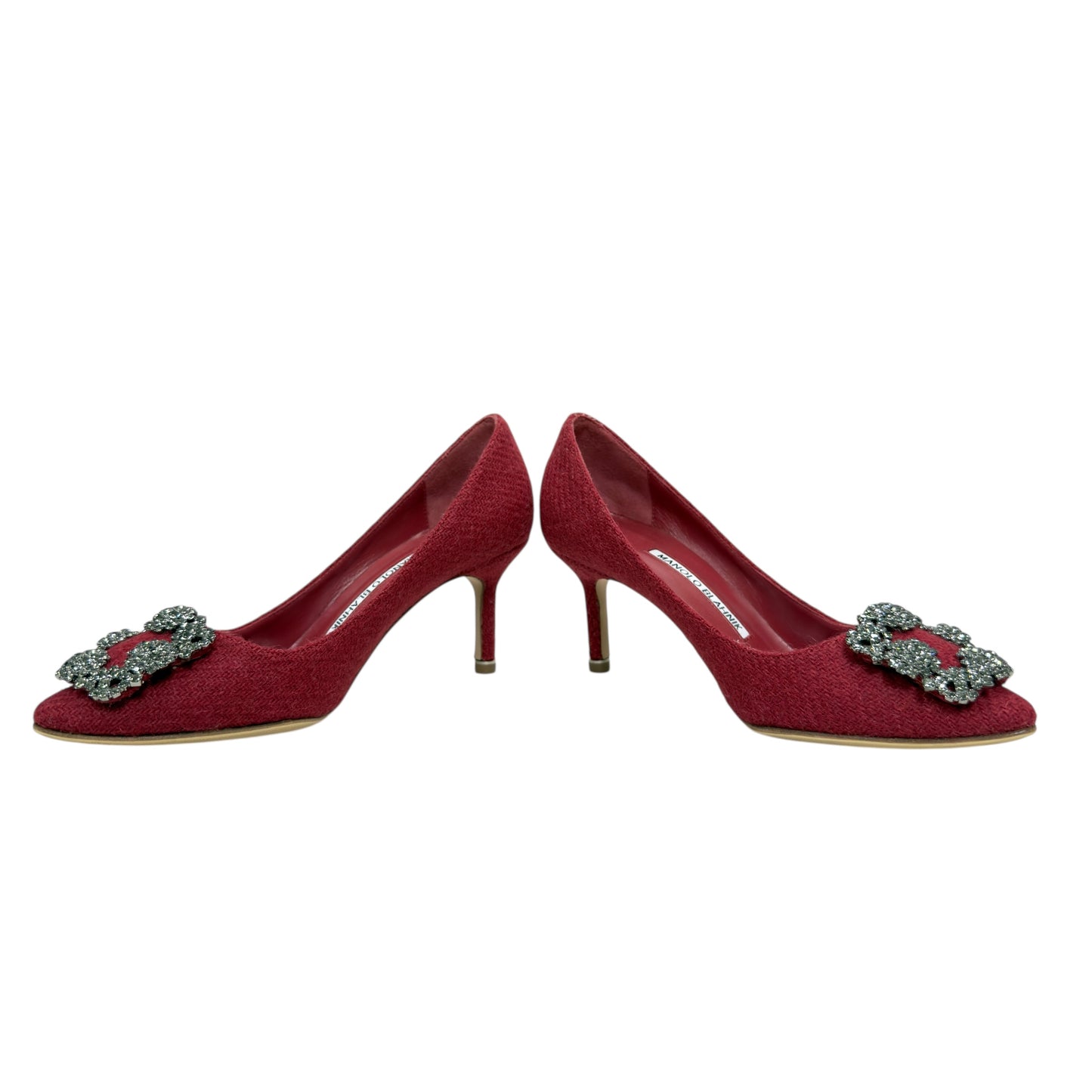 Manolo Blahnik 水鑽扣 高踭鞋 65mm