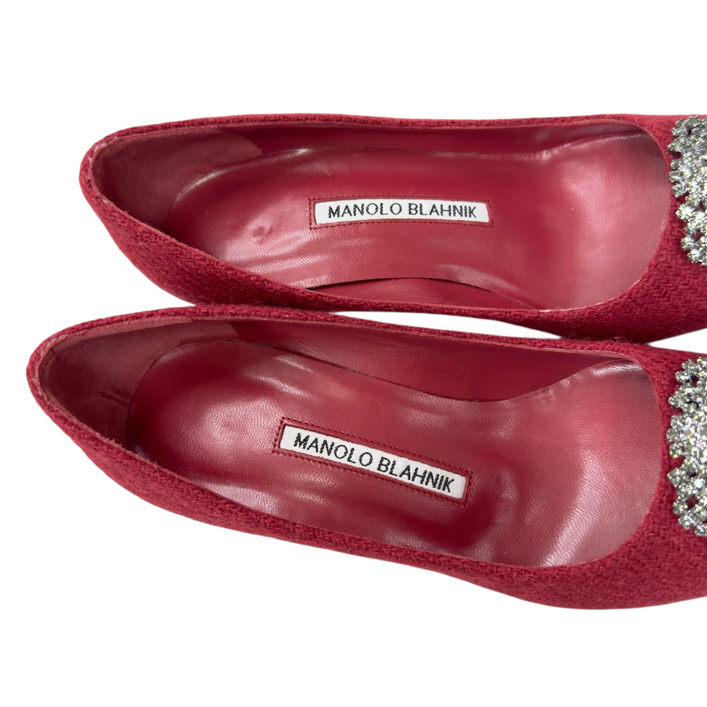 Manolo Blahnik 水鑽扣 高踭鞋 65mm