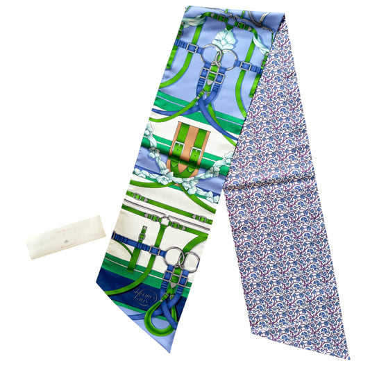 HERMES Grand Manege Maxi twilly cut 長絲巾