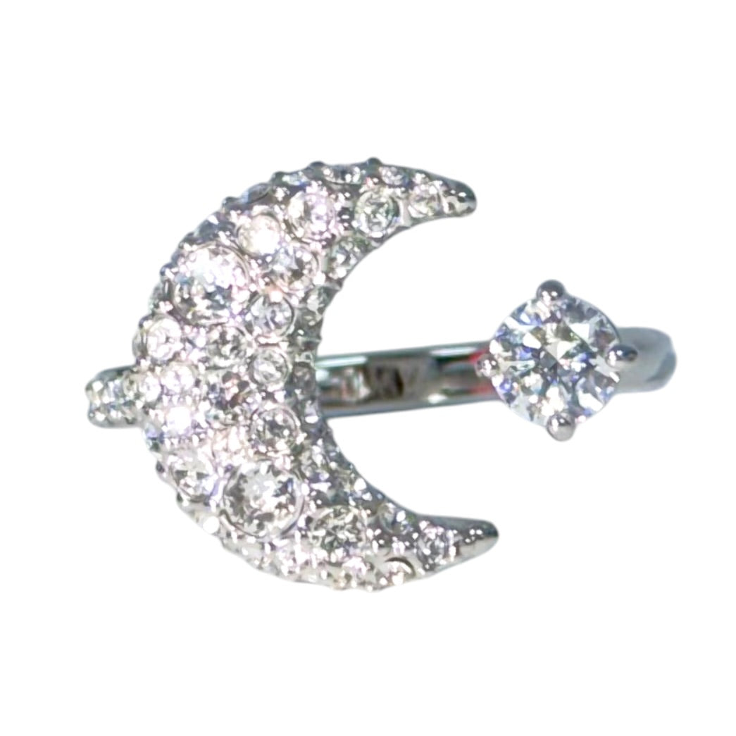 SWAROVSKI 水晶 月亮 戒指