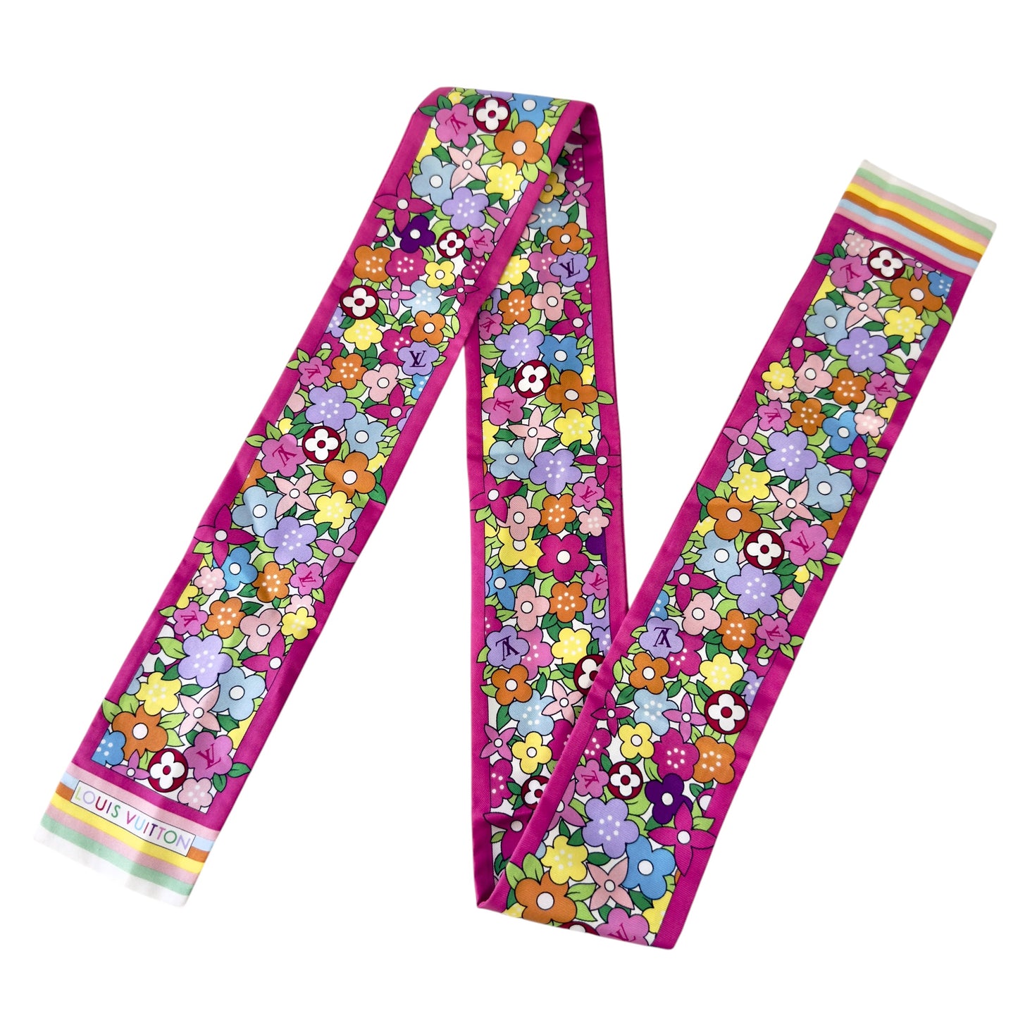 LOUIS VUITTON Bandeau 幼絲巾