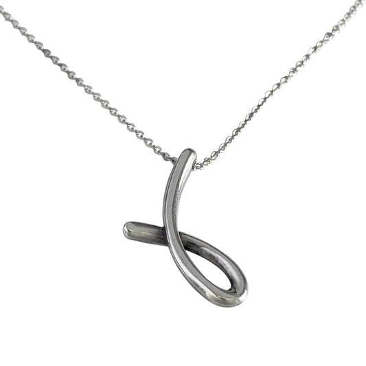TIFFANY & CO. Elsa Peretti 純銀 頸鏈