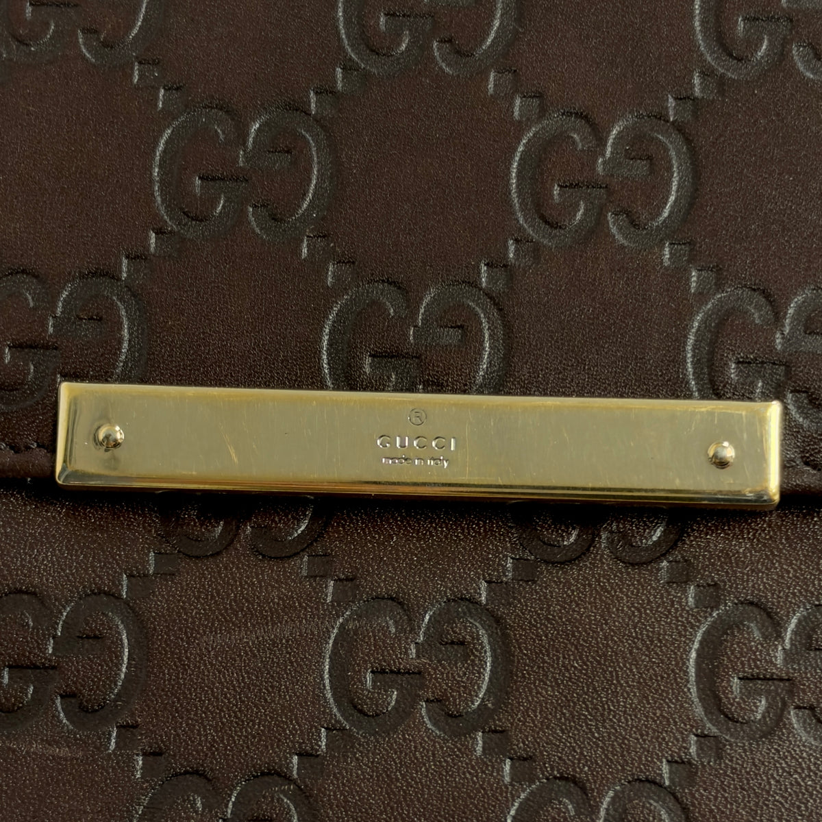 GUCCI GG壓紋 短銀包