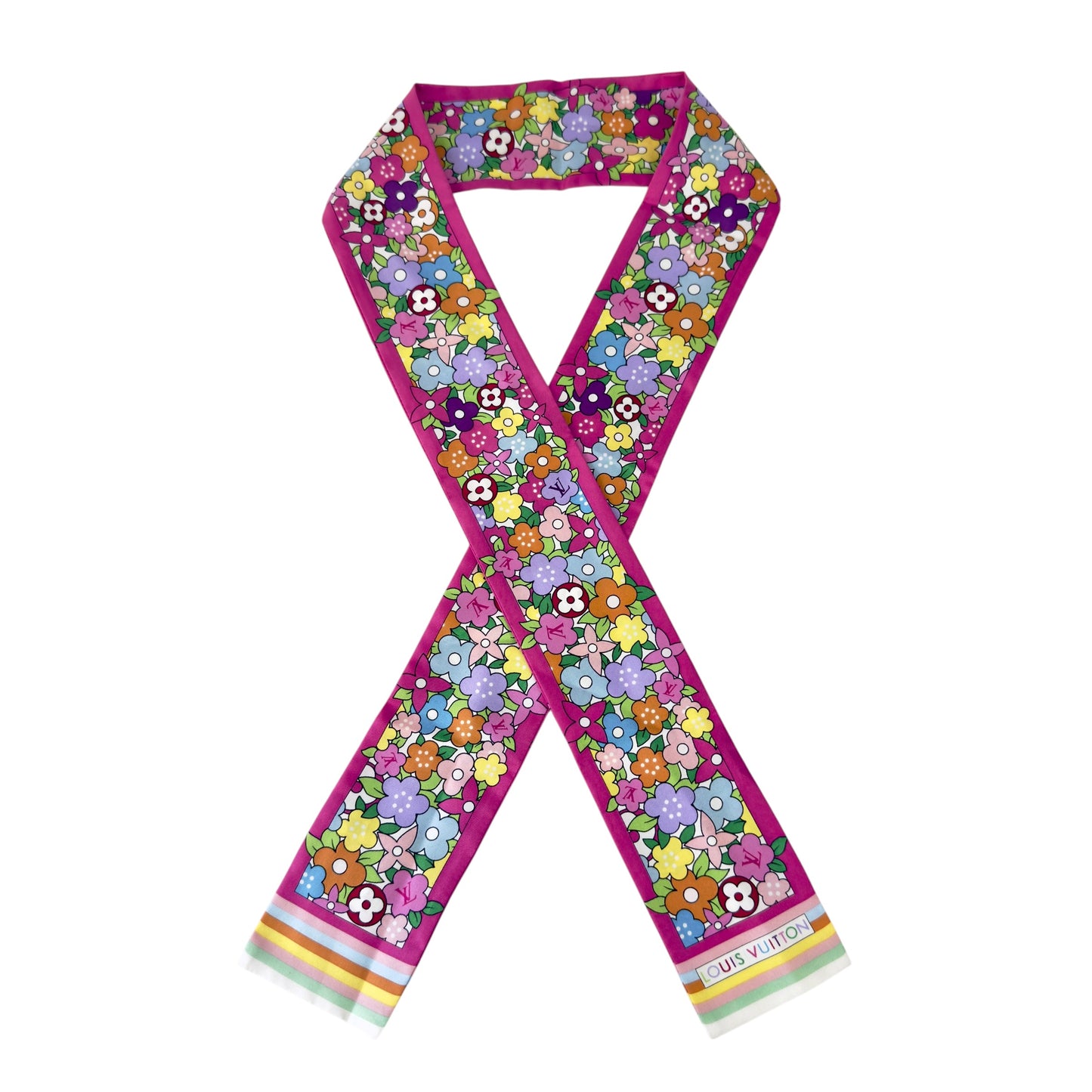 LOUIS VUITTON Bandeau 幼絲巾
