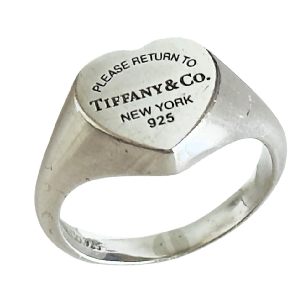 TIFFANY & CO. Return To Tiffany 純銀 愛心💗 戒指