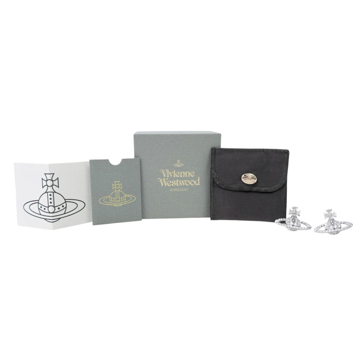VIVIENNE WESTWOOD 水鑽 耳環