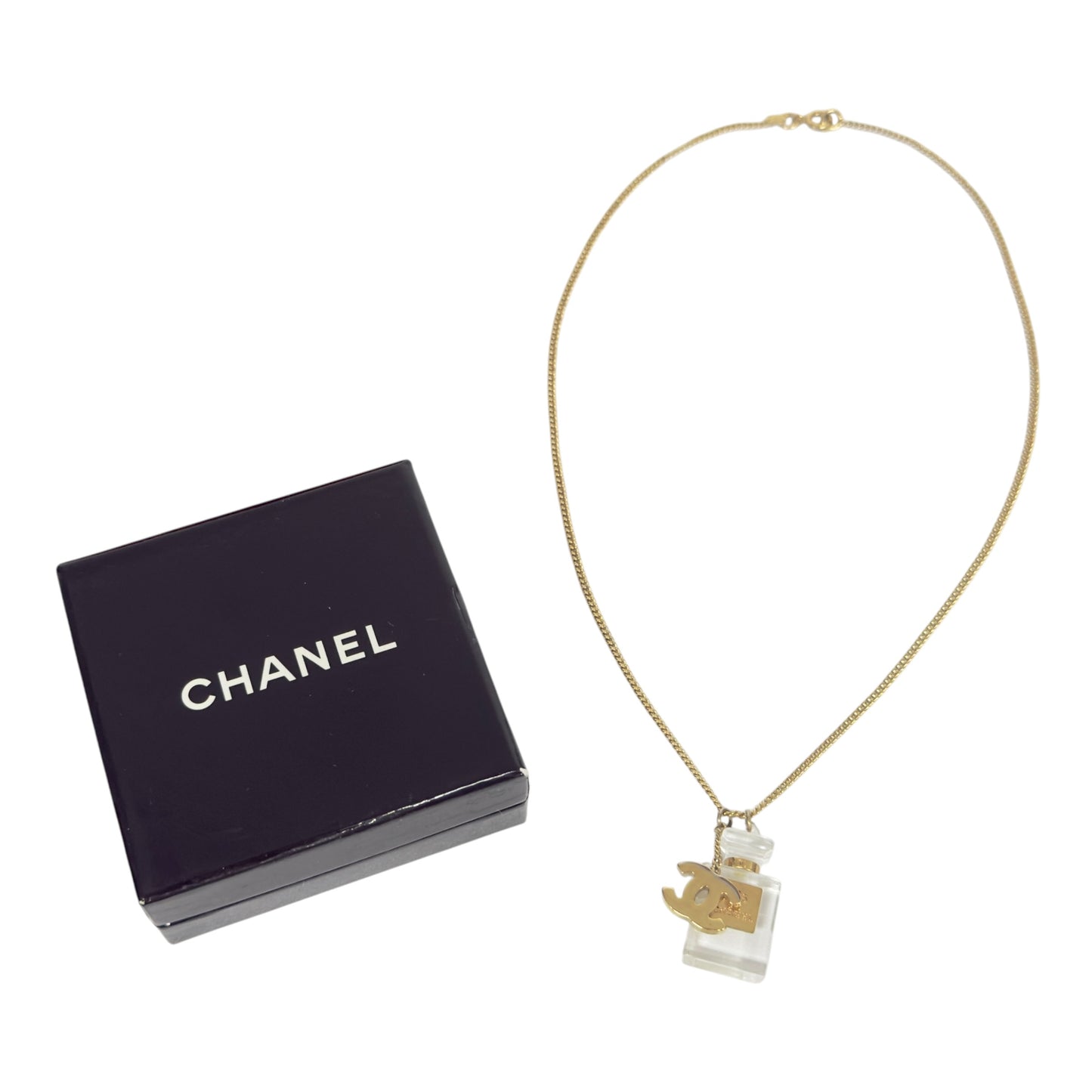 CHANEL 中古 CC 香水瓶 頸鏈
